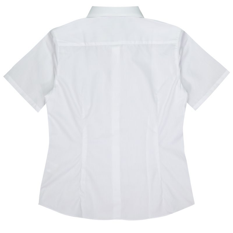 Back view of  IdealWOOD LADY SHIRT SHORT SLEEVE - W2910S -  sold by Ideal Workwear www.Idealworkwear.com.au