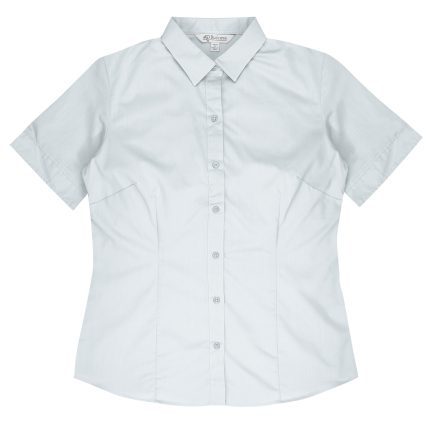 Front View of MOSMAN LADY SHIRT SHORT SLEEVE - W2903S -  sold by Ideal Workwear www.Idealworkwear.com.au