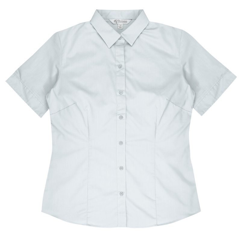 Front View of MOSMAN LADY SHIRT SHORT SLEEVE - W2903S -  sold by Ideal Workwear www.Idealworkwear.com.au