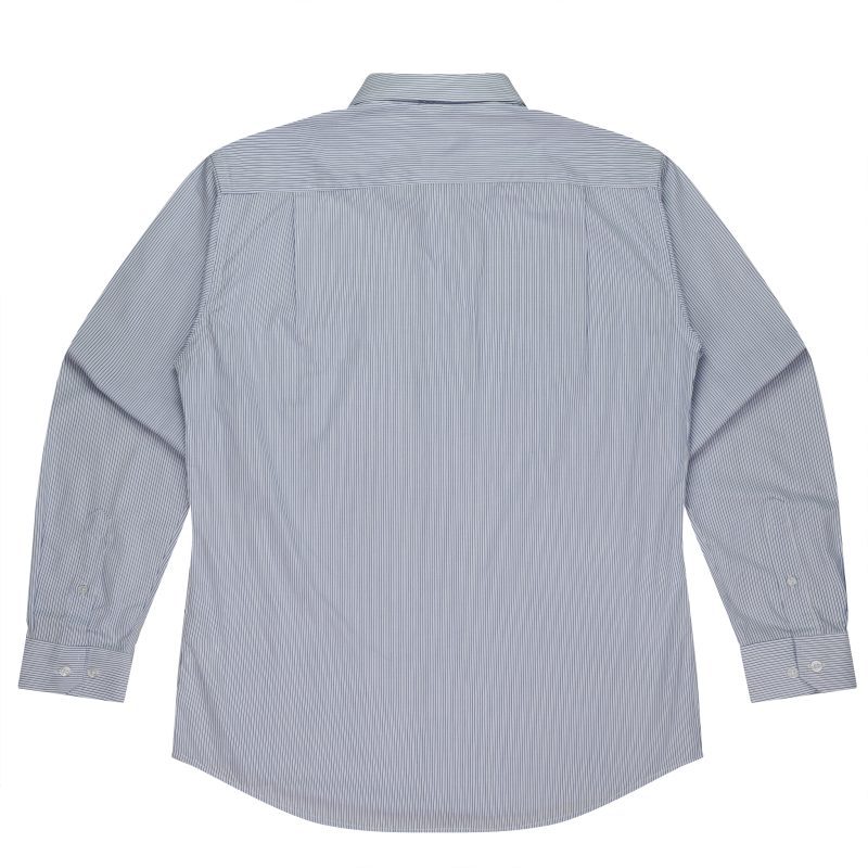 Back view of  HENLEY MENS SHIRT LONG SLEEVE - W1900L -  sold by Ideal Workwear www.Idealworkwear.com.au
