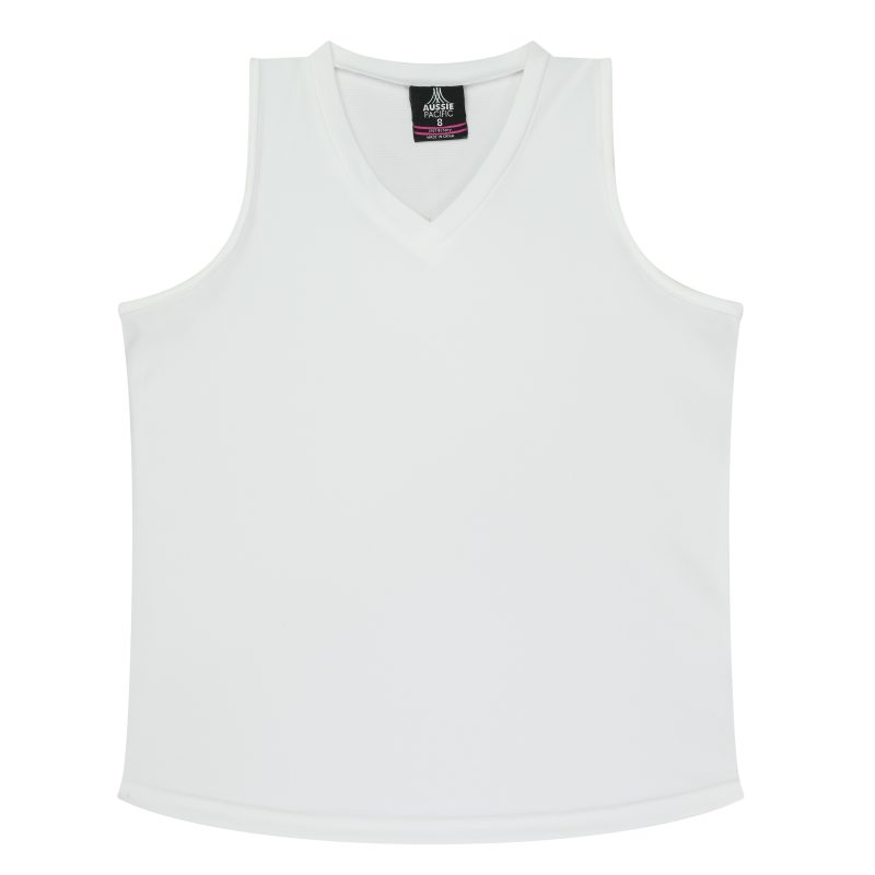 Front View of BOTANY LADY SINGLETS - W2107 -  sold by Ideal Workwear www.Idealworkwear.com.au