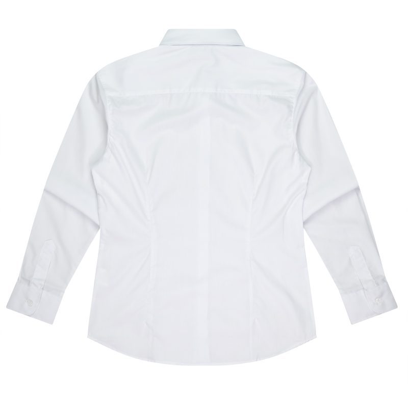 Back view of  IdealWOOD LADY SHIRT LONG SLEEVE - W2910L -  sold by Ideal Workwear www.Idealworkwear.com.au