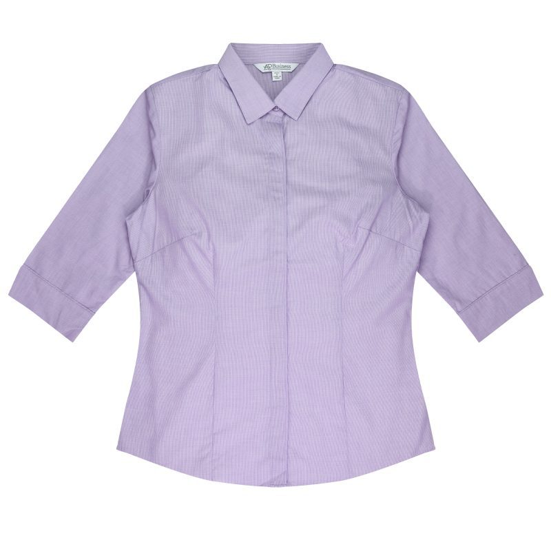 Front View of GRANGE LADY SHIRT 3/4 SLEEVE - W2902T -  sold by Ideal Workwear www.Idealworkwear.com.au