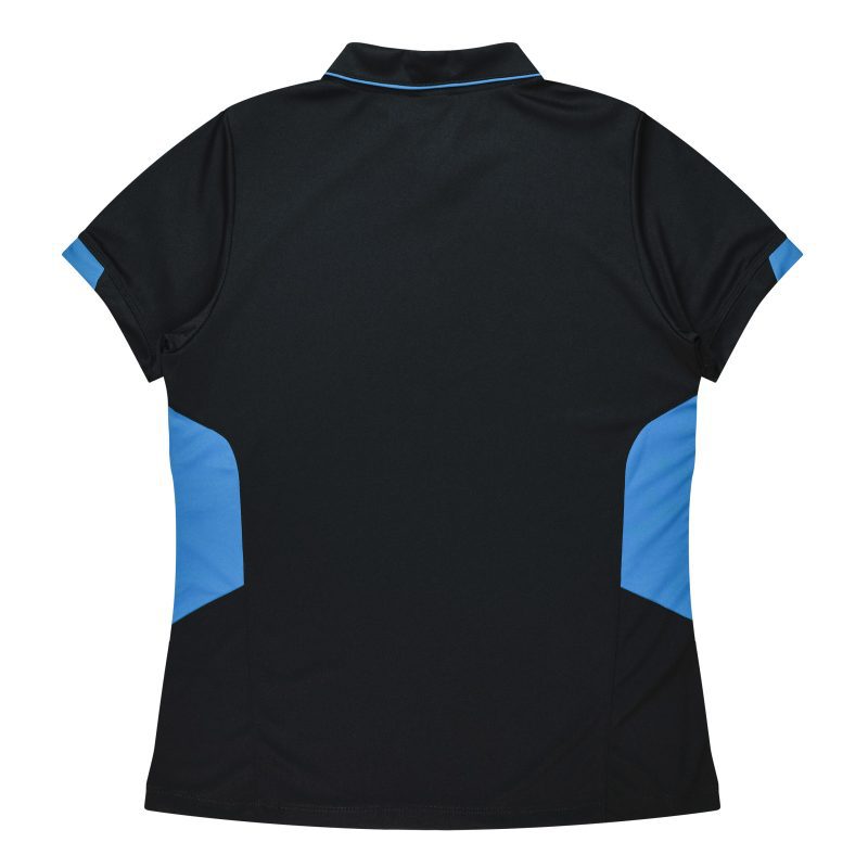 Back view of  TASMAN LADY POLOS - W2311 - AUSSIE PACIFIC sold by Ideal Workwear www.Idealworkwear.com.au