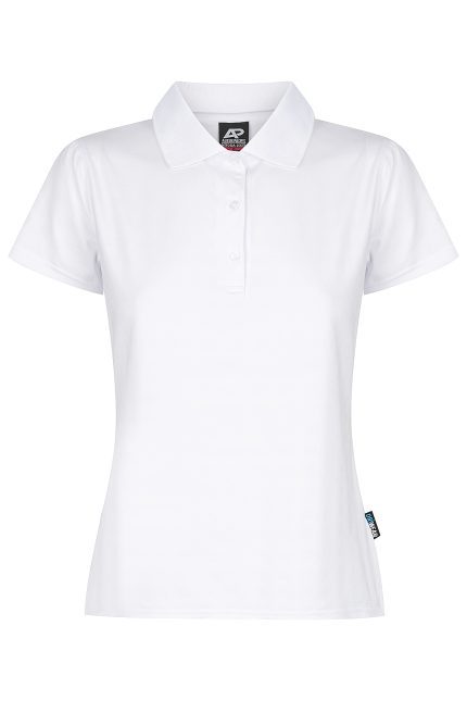 Front View of NOOSA LADY POLOS - W2325 - AUSSIE PACIFIC sold by Ideal Workwear www.Idealworkwear.com.au