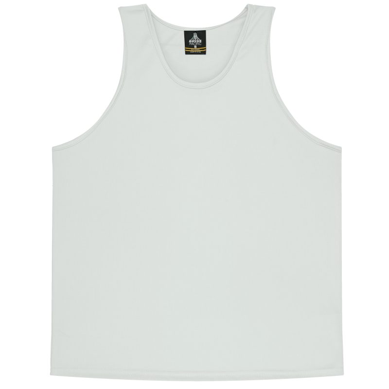 Front View of BOTANY KIDS SINGLETS - W3107 -  sold by Ideal Workwear www.Idealworkwear.com.au