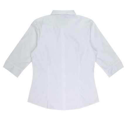 Back view of  MOSMAN LADY SHIRT 3/4 SLEEVE - W2903T -  sold by Ideal Workwear www.Idealworkwear.com.au