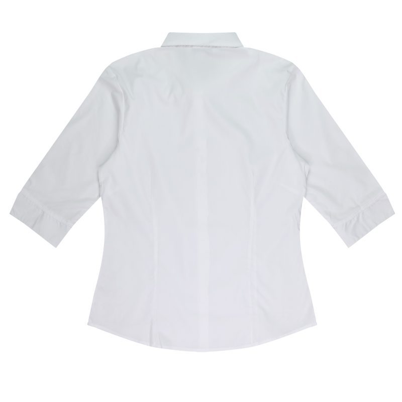 Back view of  MOSMAN LADY SHIRT 3/4 SLEEVE - W2903T -  sold by Ideal Workwear www.Idealworkwear.com.au