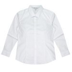 Front View of IdealWOOD LADY SHIRT LONG SLEEVE - W2910L -  sold by Ideal Workwear www.Idealworkwear.com.au