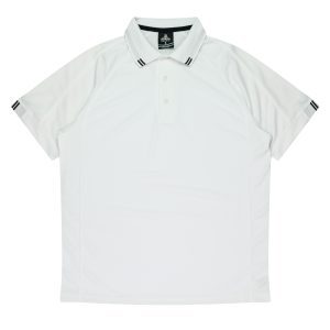 Front View of FLINDERS MENS POLOS - W1308 -  sold by Ideal Workwear www.Idealworkwear.com.au