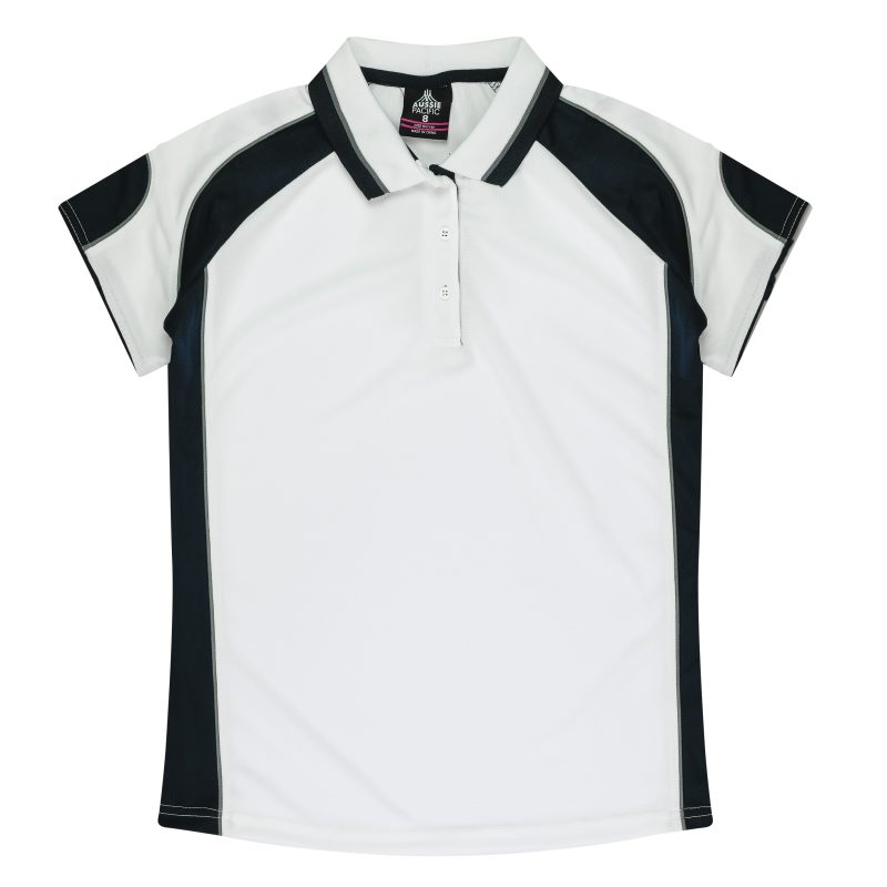 Front View of MURRAY LADY POLOS - W2300 -  sold by Ideal Workwear www.Idealworkwear.com.au