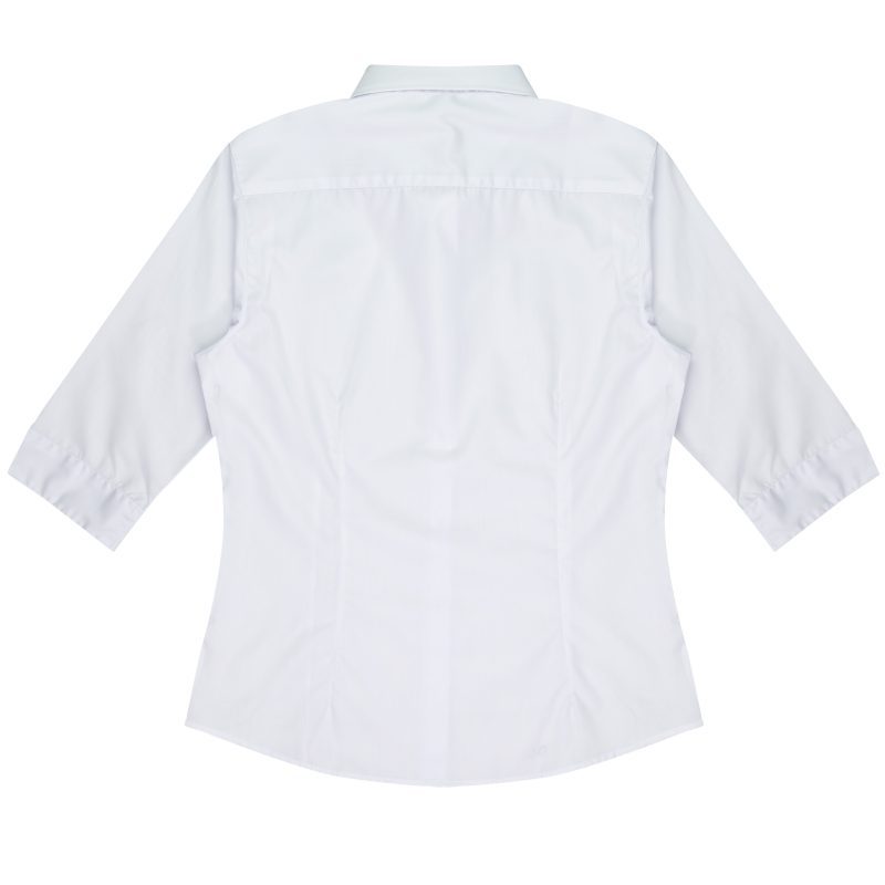 Back view of  IdealWOOD LADY SHIRT 3/4 SLEEVE - W2910T -  sold by Ideal Workwear www.Idealworkwear.com.au
