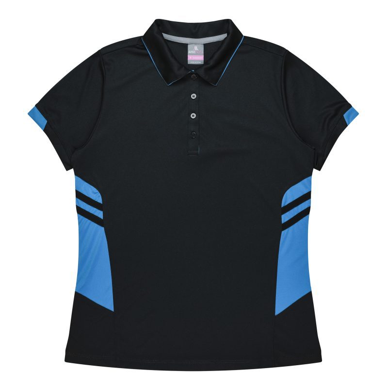 Front View of TASMAN LADY POLOS - W2311 - AUSSIE PACIFIC sold by Ideal Workwear www.Idealworkwear.com.au