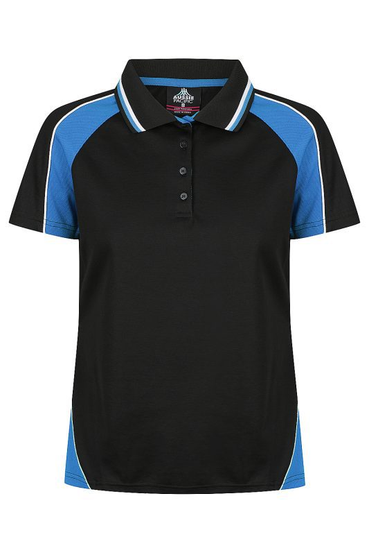 Front View of PANORAMA LADY POLOS - W2309 -  sold by Ideal Workwear www.Idealworkwear.com.au