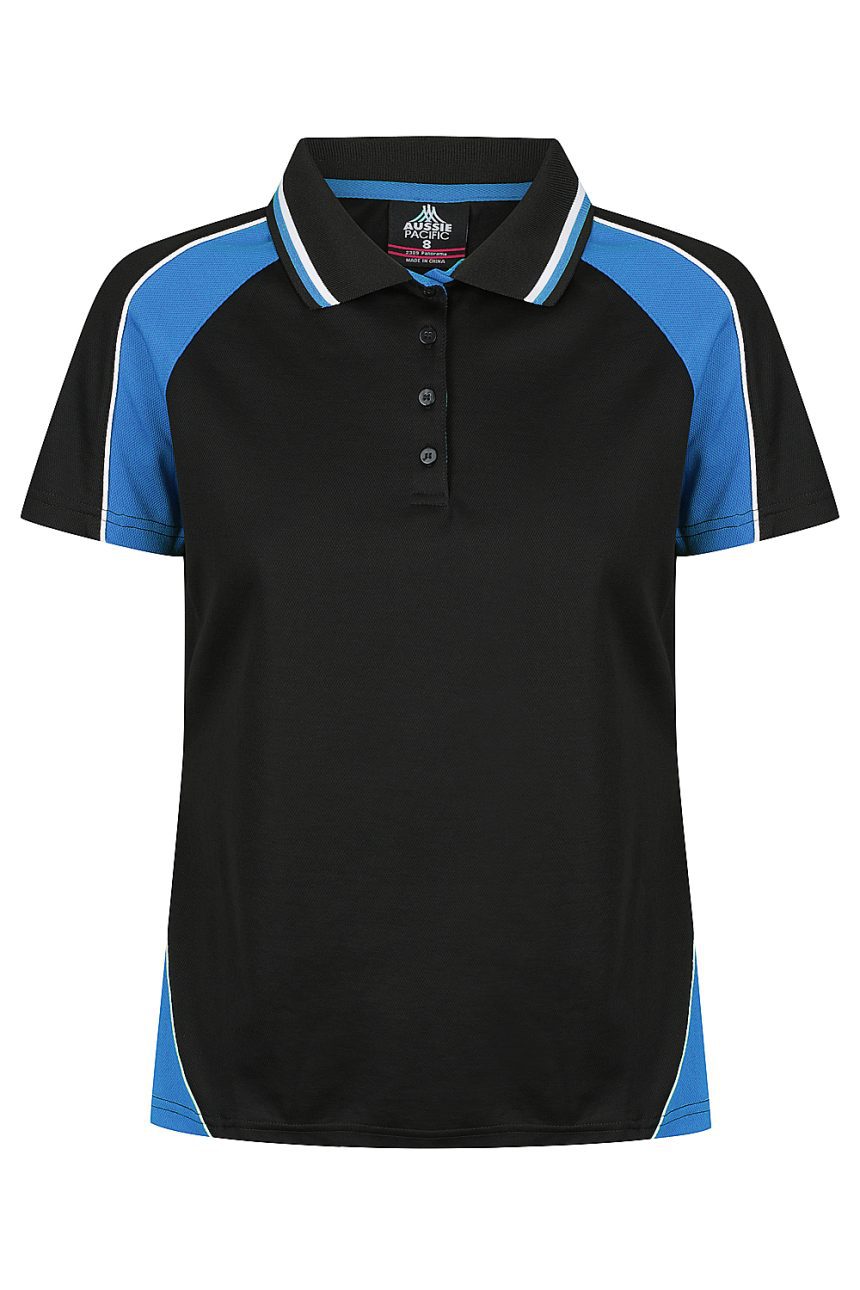 Front View of PANORAMA LADY POLOS - W2309 -  sold by Ideal Workwear www.Idealworkwear.com.au