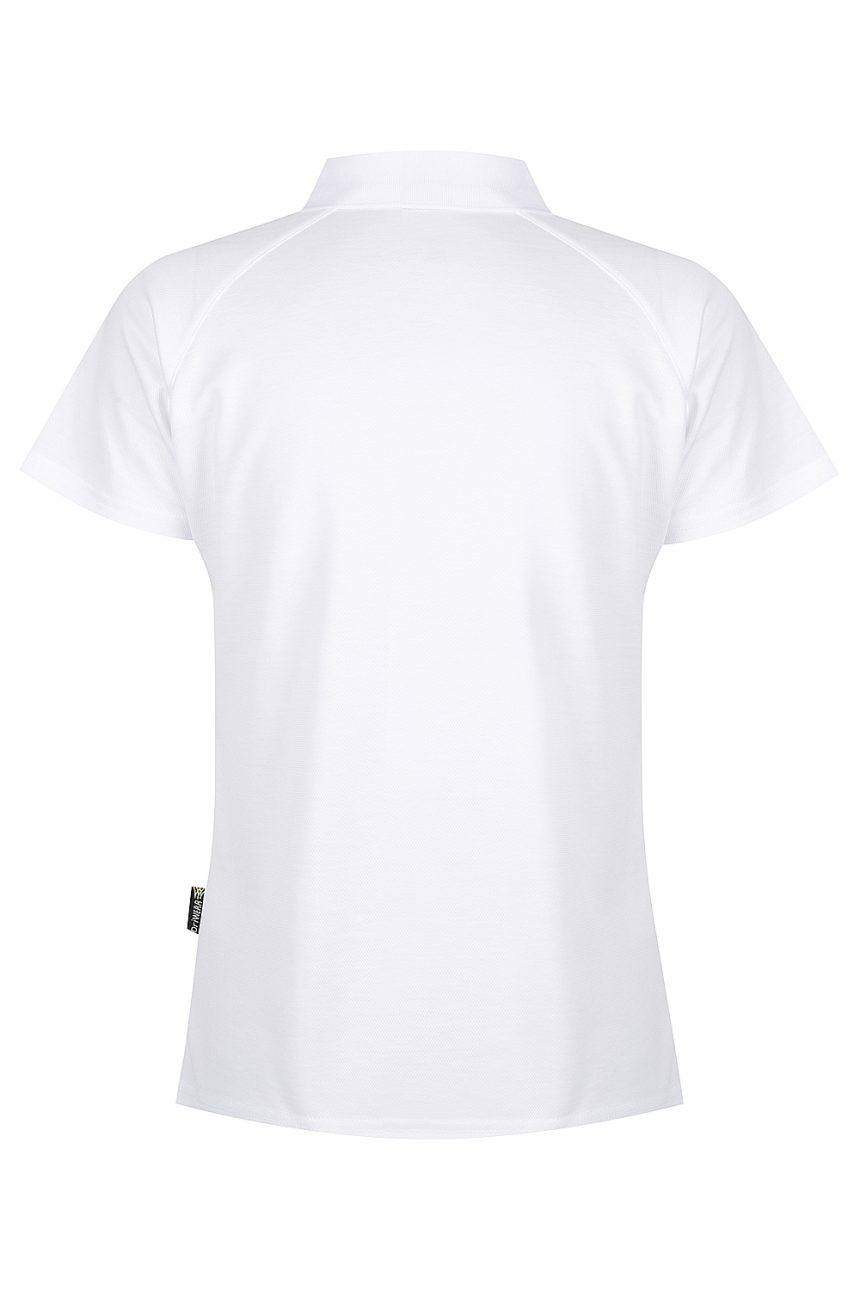 Back view of  KEIRA LADY POLOS - W2306 -  sold by Ideal Workwear www.Idealworkwear.com.au