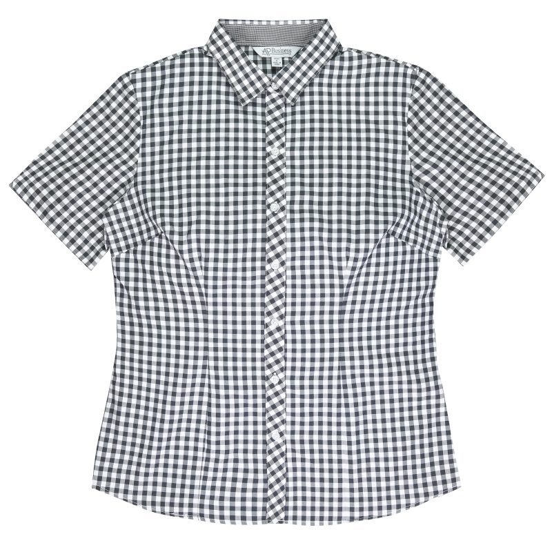Front View of BRIGHTON LADY SHIRT SHORT SLEEVE - W2909S -  sold by Ideal Workwear www.Idealworkwear.com.au