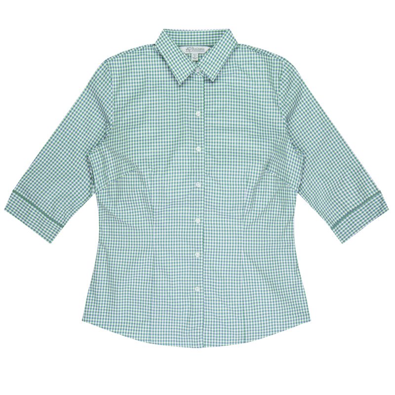 Front View of EPSOM LADY SHIRT 3/4 SLEEVE - W2907T -  sold by Ideal Workwear www.Idealworkwear.com.au
