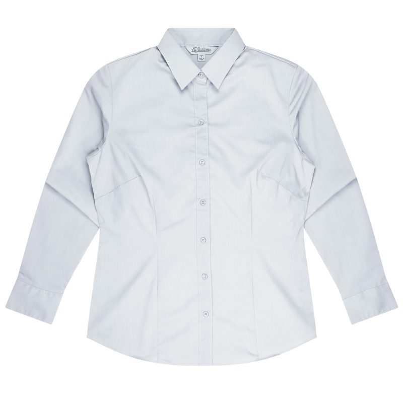 Front View of MOSMAN LADY SHIRT LONG SLEEVE - W2903L -  sold by Ideal Workwear www.Idealworkwear.com.au
