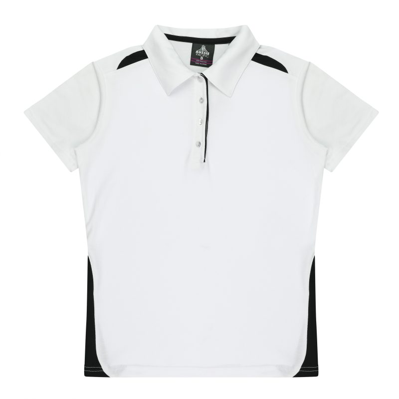 Front View of PATERSON LADY POLOS - W2305 -  sold by Ideal Workwear www.Idealworkwear.com.au