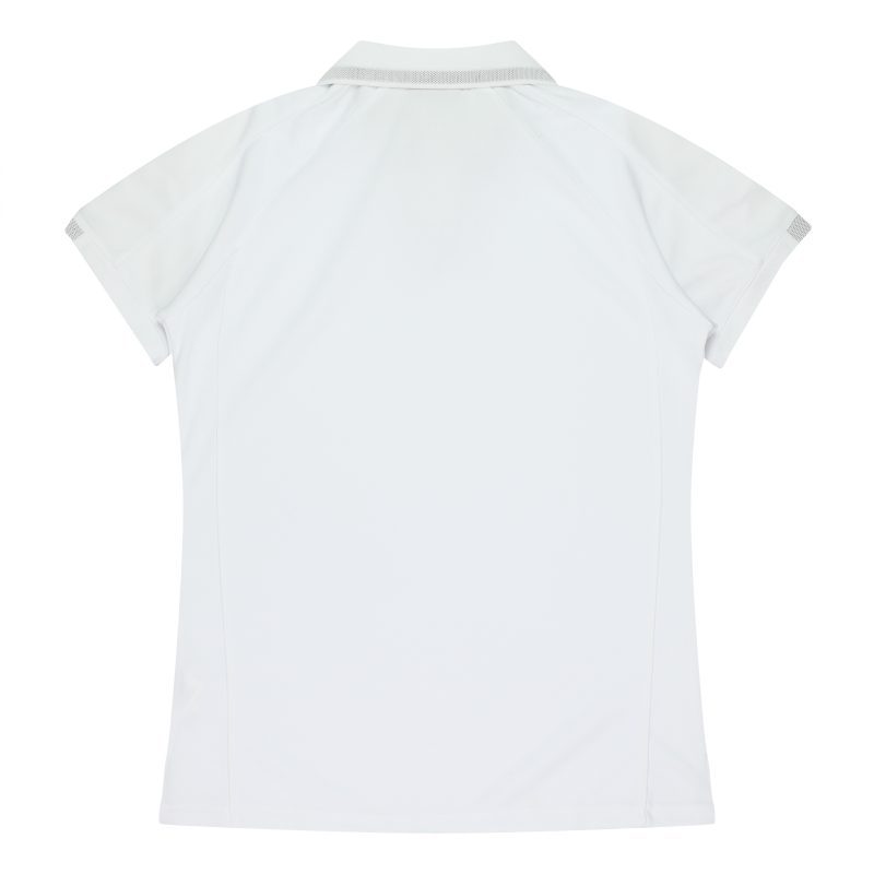 Back view of  FLINDERS LADY POLOS - W2308 -  sold by Ideal Workwear www.Idealworkwear.com.au