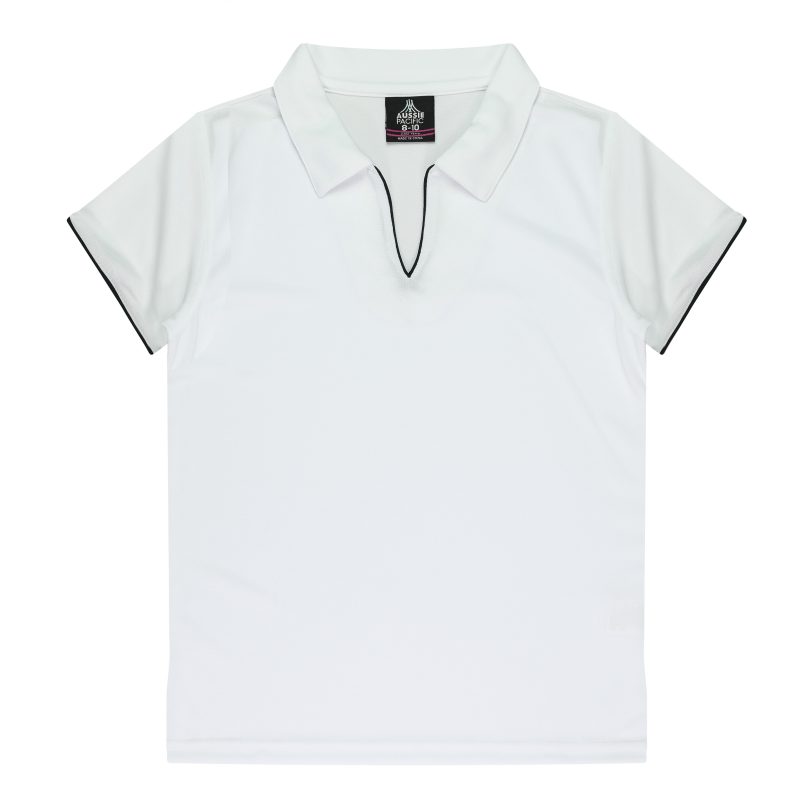 Front View of YARRA LADY POLOS - W2302 - AUSSIE PACIFIC sold by Ideal Workwear www.Idealworkwear.com.au