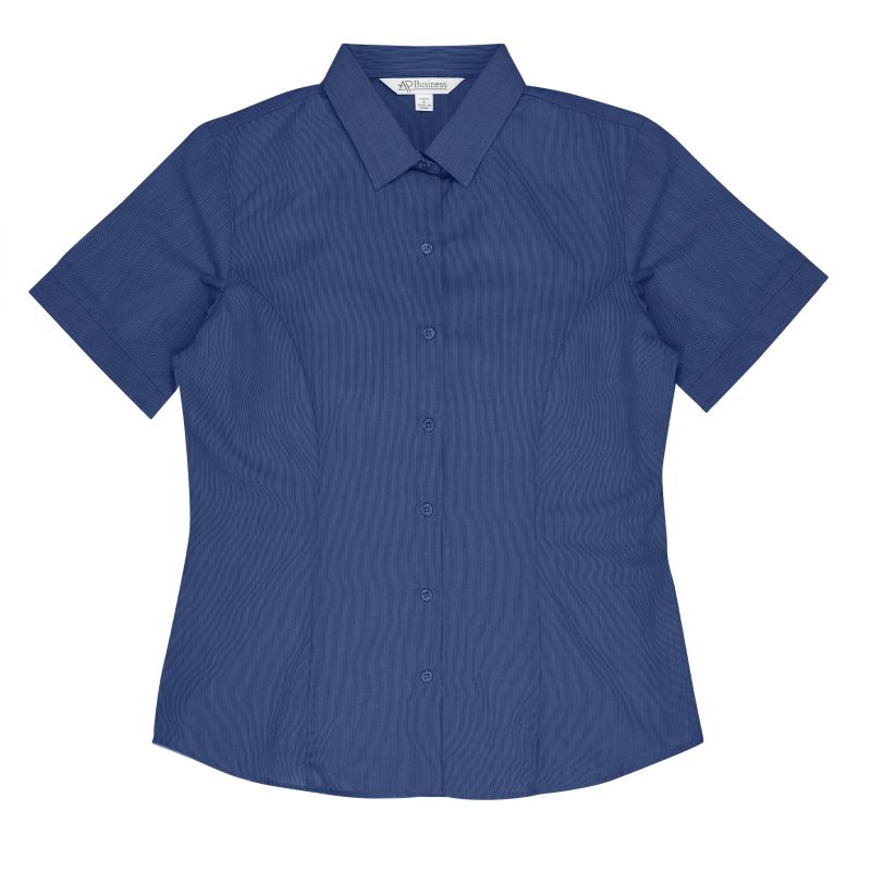 Front View of BELAIR LADY SHIRT SHORT SLEEVE - W2905S -  sold by Ideal Workwear www.Idealworkwear.com.au