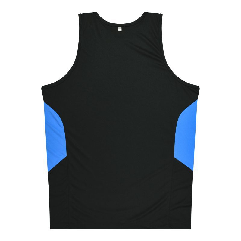Back view of  TASMAN MENS SINGLETS - W1111 - AUSSIE PACIFIC sold by Ideal Workwear www.Idealworkwear.com.au