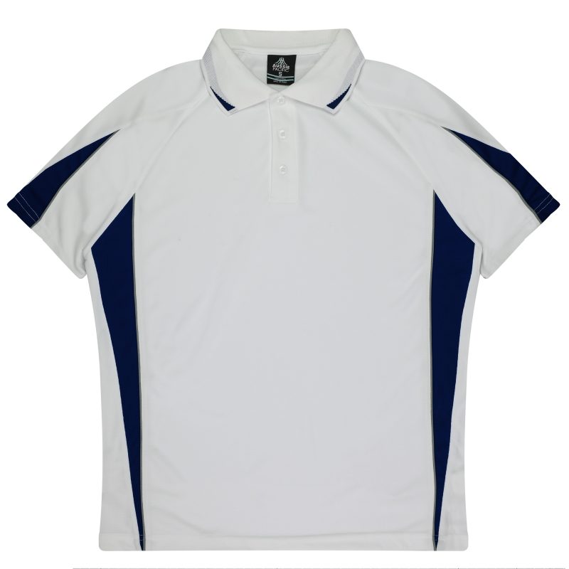 Front View of EUREKA MENS POLOS - W1304 -  sold by Ideal Workwear www.Idealworkwear.com.au