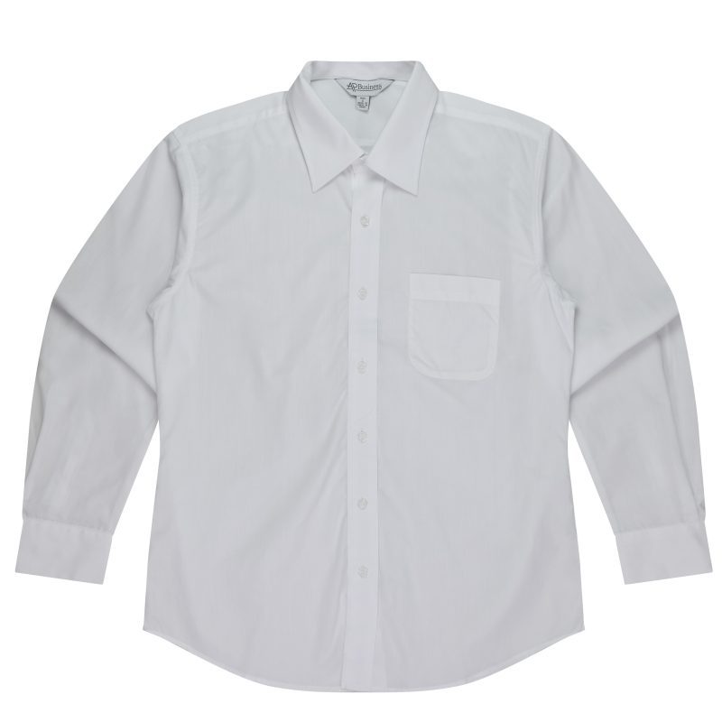 Front View of IdealWOOD MENS SHIRT LONG SLEEVE - W1910L -  sold by Ideal Workwear www.Idealworkwear.com.au
