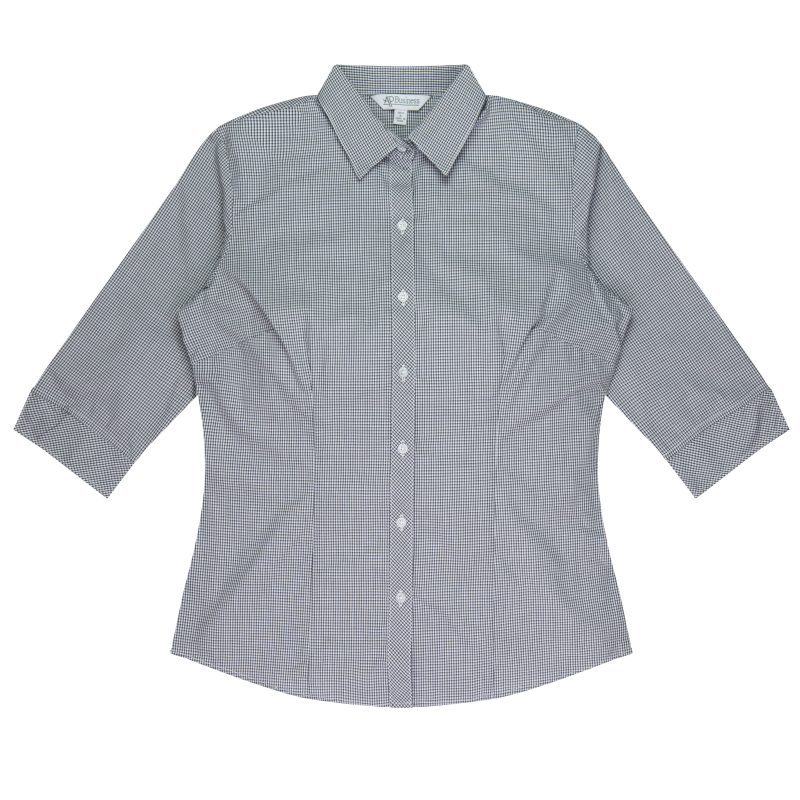 Front View of TOORAK LADY SHIRT 3/4 SLEEVE - W2901T -  sold by Ideal Workwear www.Idealworkwear.com.au