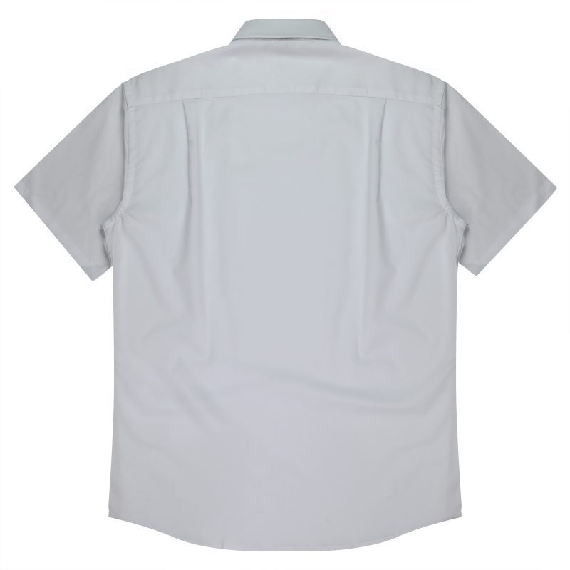 Back view of  MOSMAN MENS SHIRT SHORT SLEEVE - W1903S -  sold by Ideal Workwear www.Idealworkwear.com.au