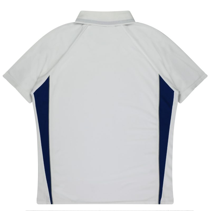 Back view of  EUREKA MENS POLOS - W1304 -  sold by Ideal Workwear www.Idealworkwear.com.au