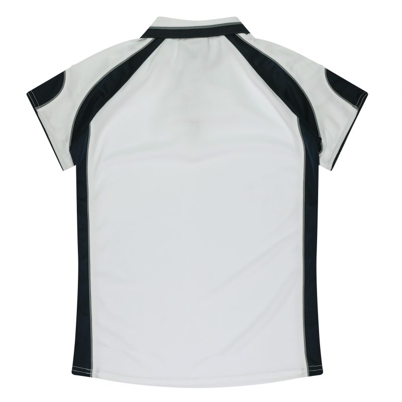 Back view of  MURRAY LADY POLOS - W2300 -  sold by Ideal Workwear www.Idealworkwear.com.au