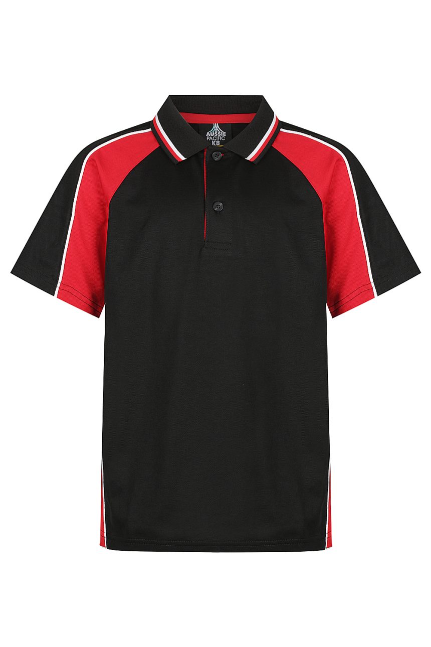 Front View of PANORAMA KIDS POLOS - W3309 -  sold by Ideal Workwear www.Idealworkwear.com.au