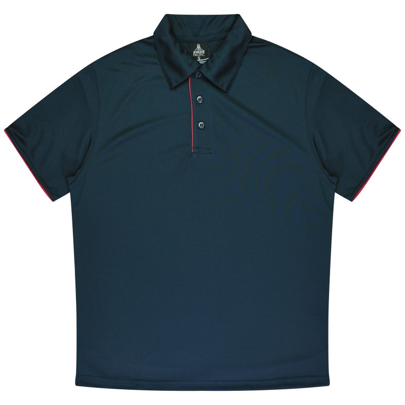Front View of YARRA MENS POLOS - W1302 - AUSSIE PACIFIC sold by Ideal Workwear www.Idealworkwear.com.au