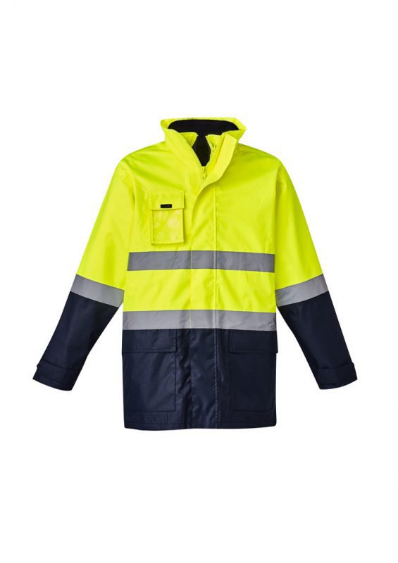 ZJ220 - Mens Hi Vis Basic 4 in 1 Waterproof Jacket - Syzmik sold by Ideal Workwear  www.Idealworkwear.com.au