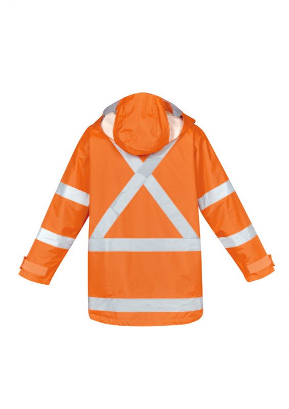 ZJ616 - Mens Hi Vis X Back Taped 4 in 1 Waterproof Jacket - Syzmik sold by Ideal Workwear  www.Idealworkwear.com.au