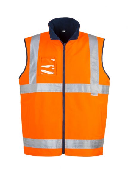 ZV358 - Mens Hi Vis Lightweight Fleece Lined Vest - Syzmik sold by Ideal Workwear  www.Idealworkwear.com.au