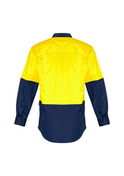 ZW128 - Mens Rugged Cooling Hi Vis Spliced Shirt - Syzmik sold by Ideal Workwear  www.Idealworkwear.com.au