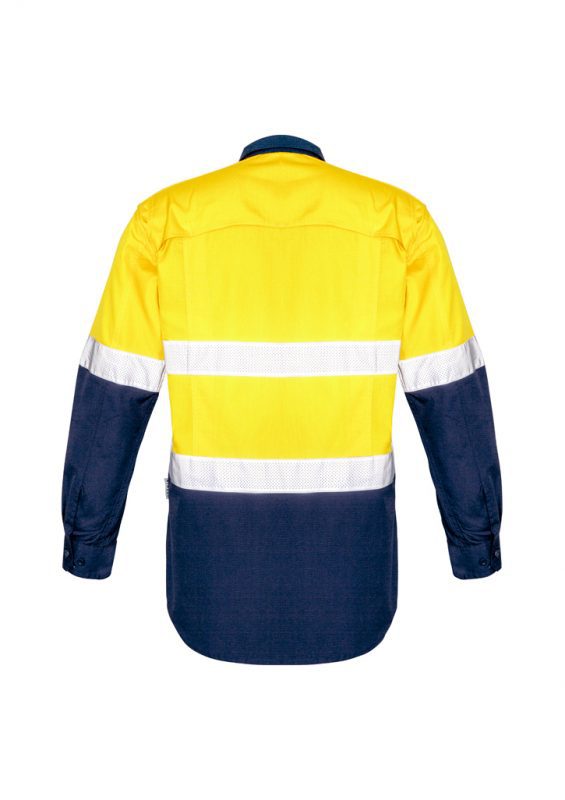 ZW129 - Mens Rugged Cooling Taped Hi Vis Spliced Shirt - Syzmik sold by Ideal Workwear  www.Idealworkwear.com.au