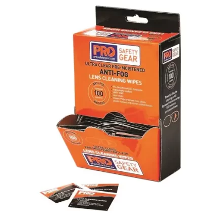 Pro Choice AFW100 Anti-Fog Lens Wipes  100 Pack sold by Ideal Workwear at www.Idealworkwear.com.au