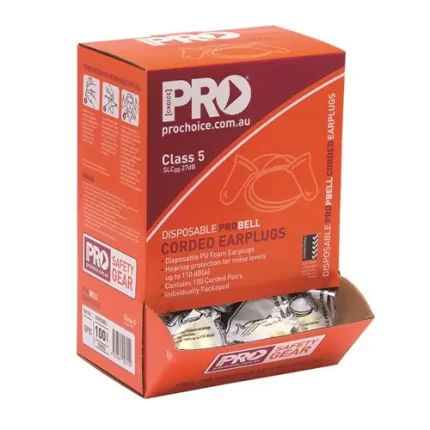 PRO CHOICE EPYC PROBELL DISPOSABLE CORDED EARPLUGS sold by Ideal Workwear at www.Idealworkwear.com.au