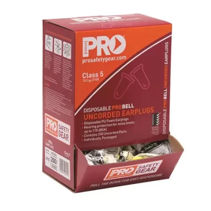 Pro Choice EPYU Disposable Uncorded Earplugs  Box of 200 sold by Ideal Workwear at www.Idealworkwear.com.au