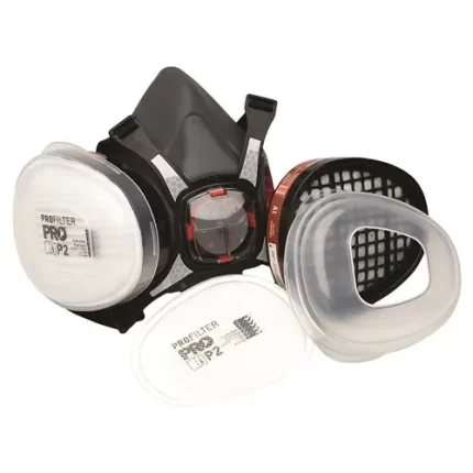ProChoice® HMAIP2 Assembled Half Mask With A1P2 Cartridges sold by Ideal Workwear at www.Idealworkwear.com.au