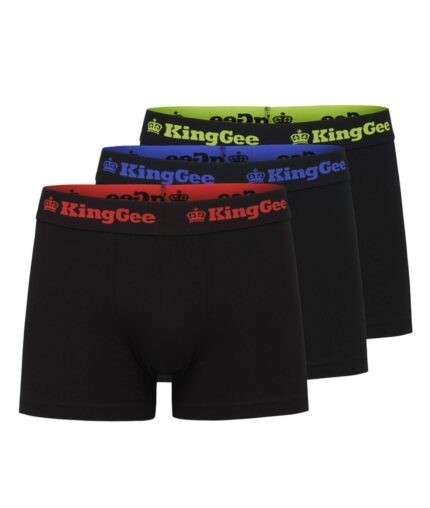 KingGee Mens Cotton Trunk 3 Pack - K09023 - KingGee sold by Ideal Workwear www.kingworkwear.com.au
