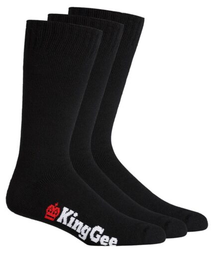 KingGee Mens 3 Pack Bamboo Work Socks - K09230 - KingGee sold by Ideal Workwear www.kingworkwear.com.au