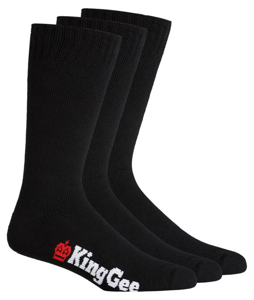KingGee Mens 3 Pack Bamboo Work Socks - K09230 - KingGee sold by Ideal Workwear www.kingworkwear.com.au