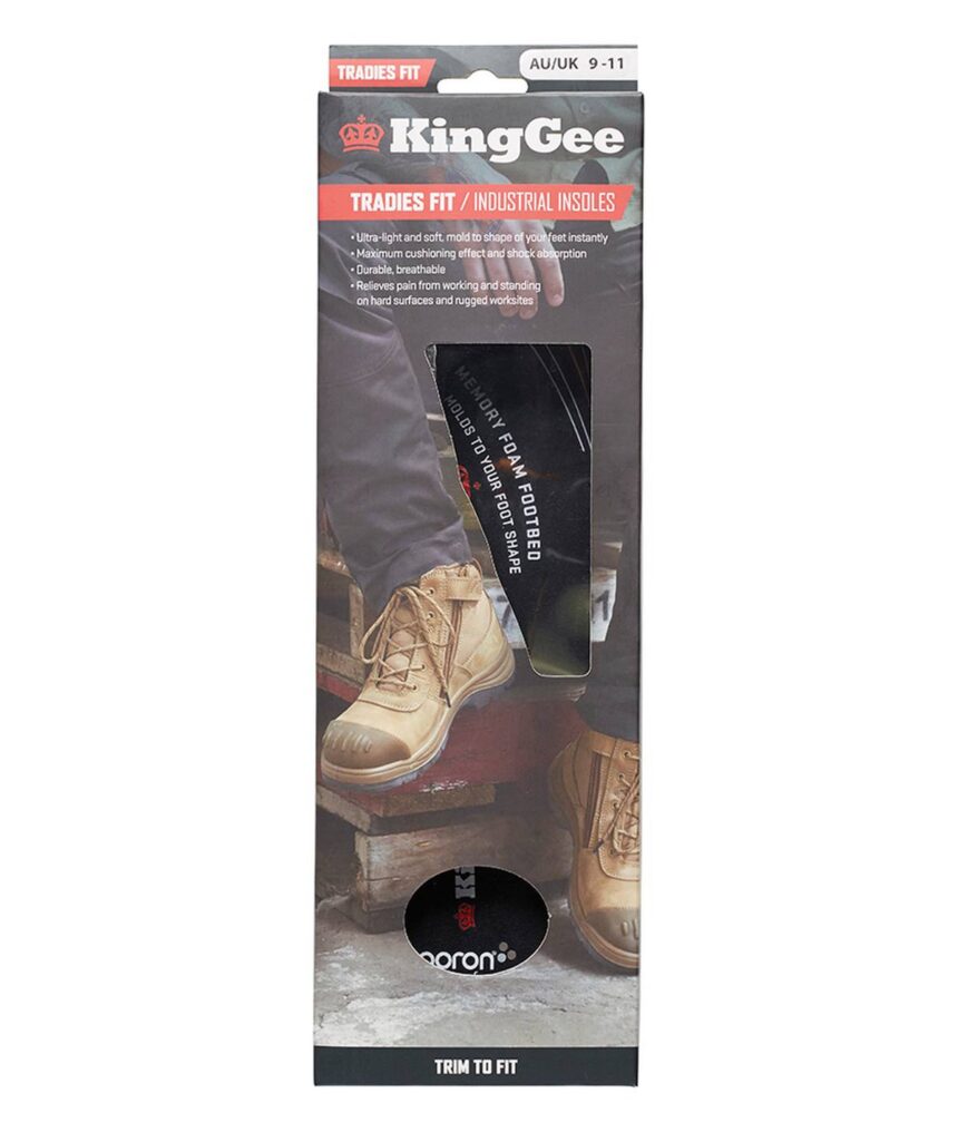KingGee Mens Max Comfort Insoles - K09500 - KingGee sold by Ideal Workwear www.kingworkwear.com.au