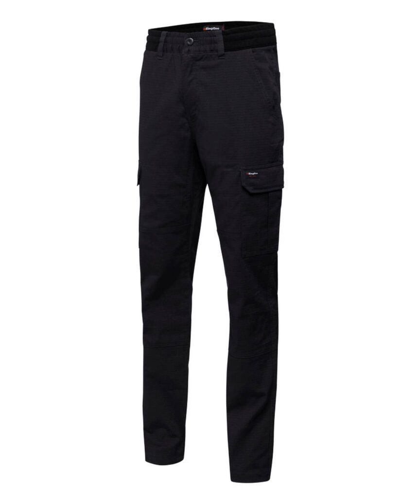 KingGee Mens Rib Comfort Waist Pant - K13005 - KingGee sold by Ideal Workwear www.kingworkwear.com.au